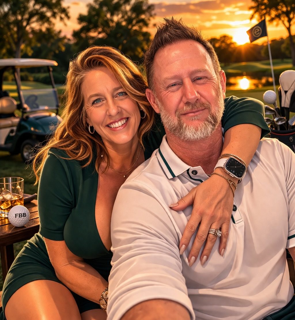 Sunset on the course
