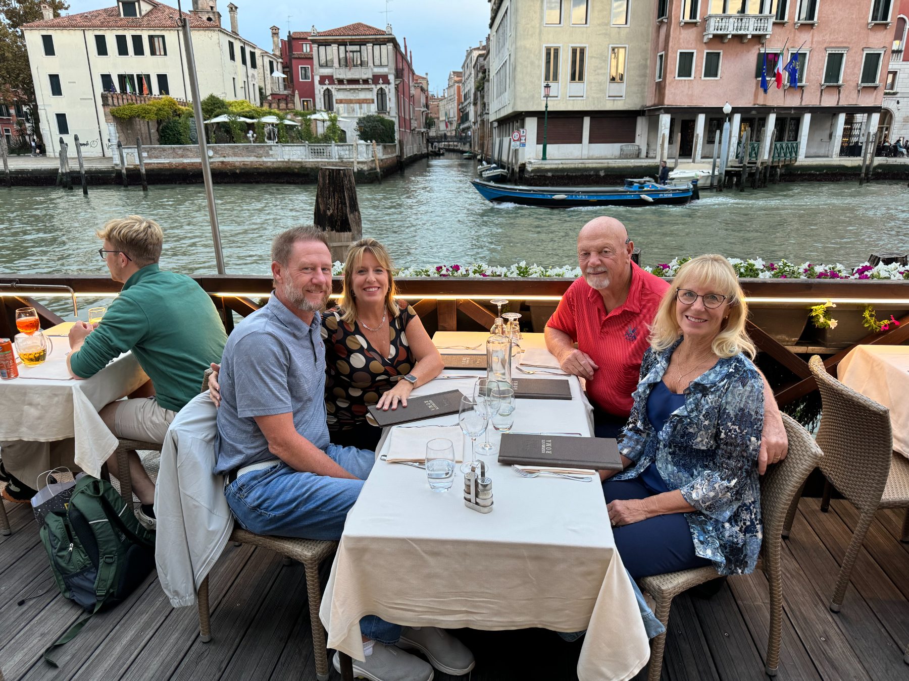 Dinner on the canal