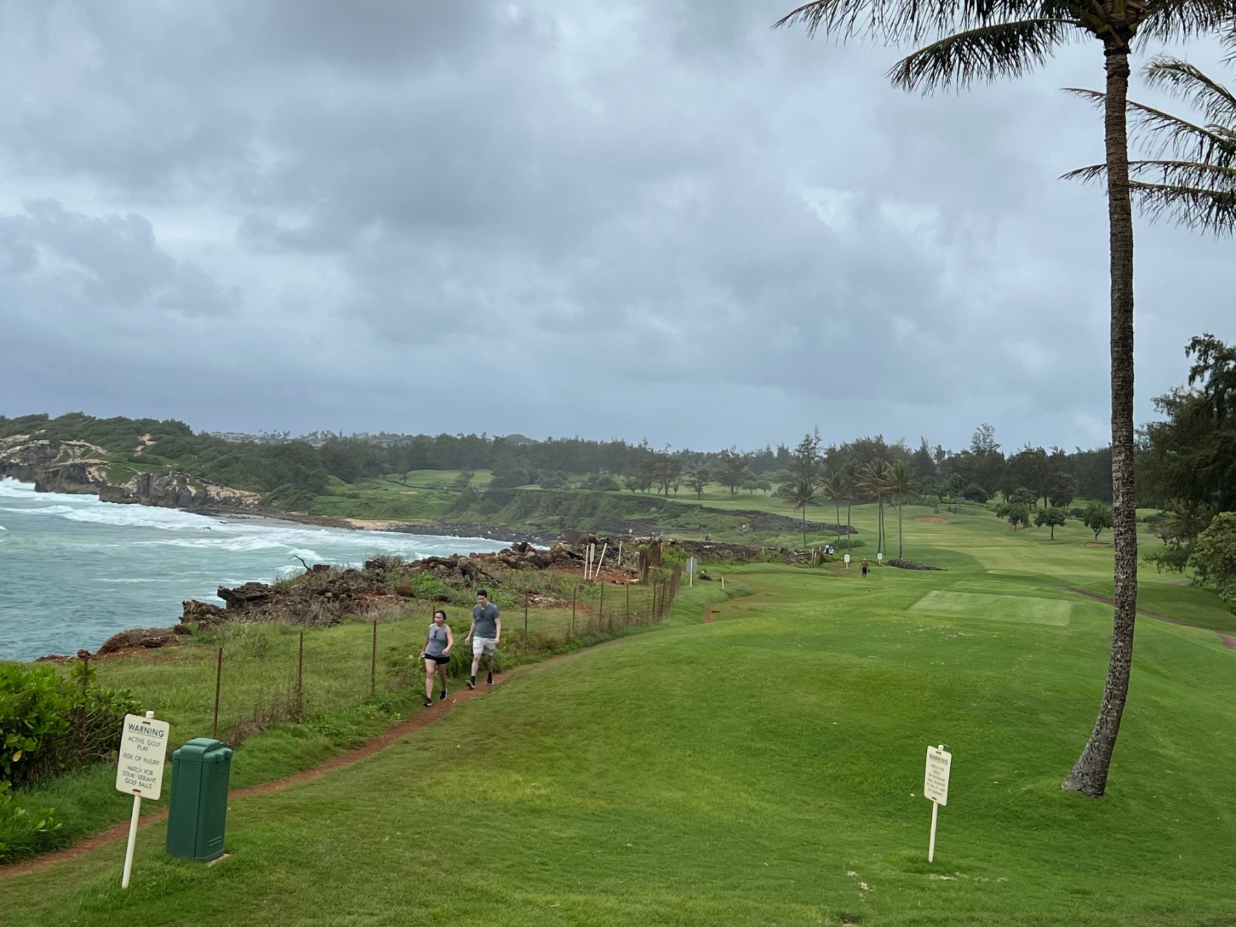 The coastline at Poipu Bay, Kauai