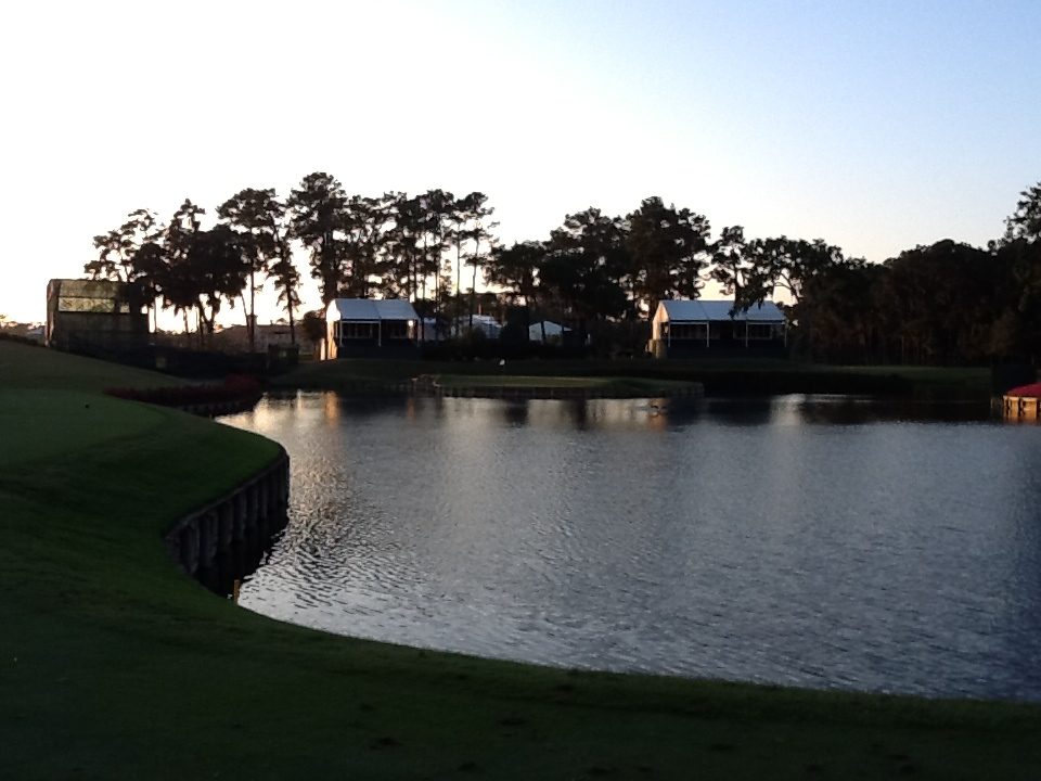 The island green at dusk, TPC Sawgrass