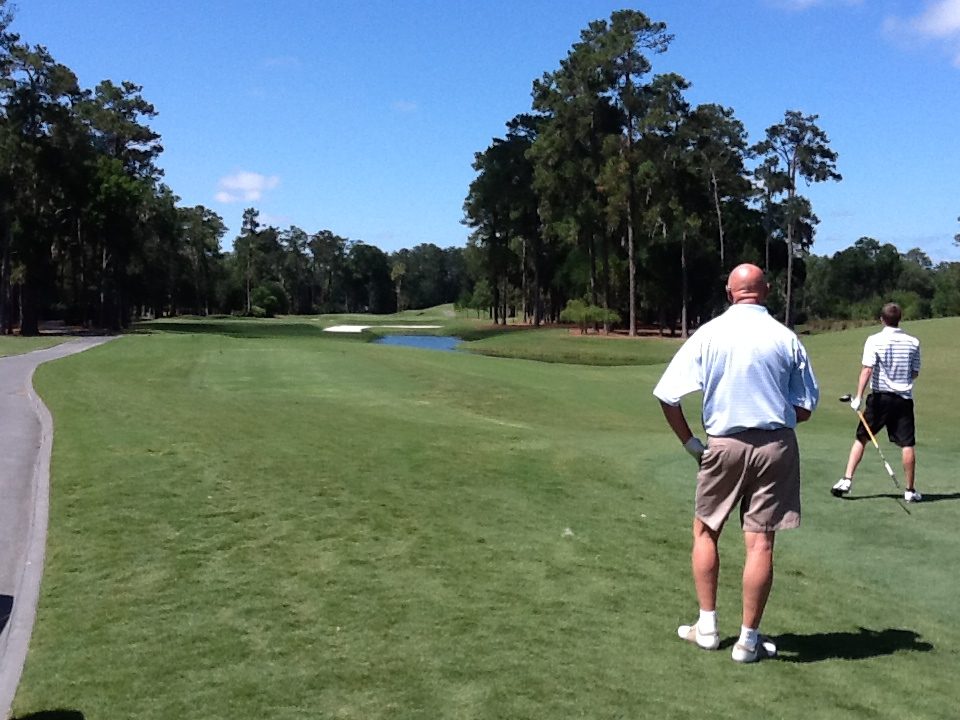 Standing in the fairway